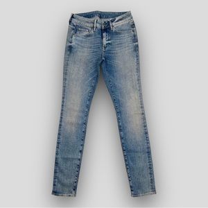 NWOT - G-STAR RAW 3301 Contour Mid Rise Skinny Womens Jeans in Light Blue